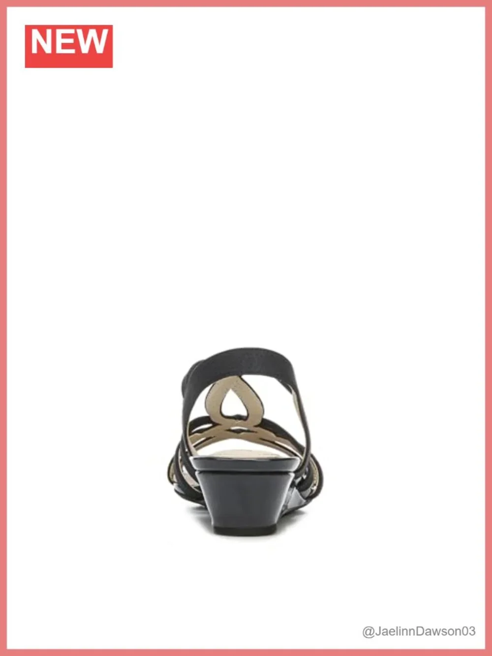 Wedge Sandals with Rhinestone Embellishment and Padded Insole